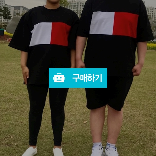 빅사이즈 타미 반팔 남여공용 커플 트레이닝복 세트 / 발리엔티님의 스토어 / 디비디비 / 구매하기 / 특가할인