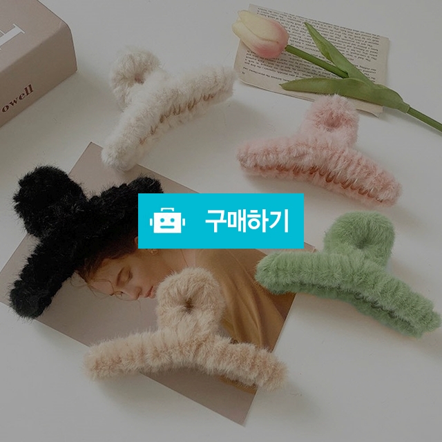 13cm 빅사이즈 파스텔 소프트퍼 헤어 집게핀 3p / 앤어바웃 / 디비디비 / 구매하기 / 특가할인