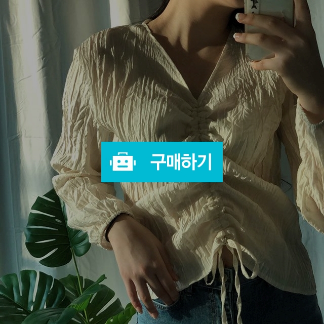 리본 크롭 셔링 블라우스 / 김설아님의 스토어 / 디비디비 / 구매하기 / 특가할인