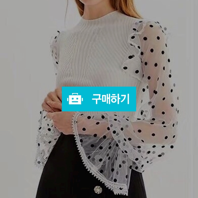 소매 도트 블라우스 / 장위동홍당무님의 스토어 / 디비디비 / 구매하기 / 특가할인