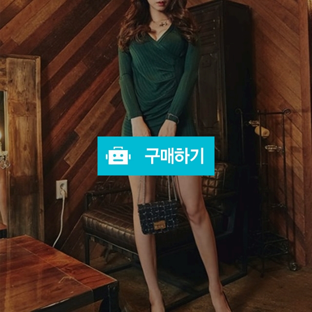 섹시 슬림 녹색 니트원피스 / 와드팩토리 / 디비디비 / 구매하기 / 특가할인