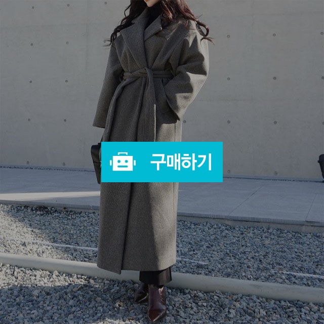 오버핏 허리끈 로브 롱코트 / 행온님의 스토어 / 디비디비 / 구매하기 / 특가할인