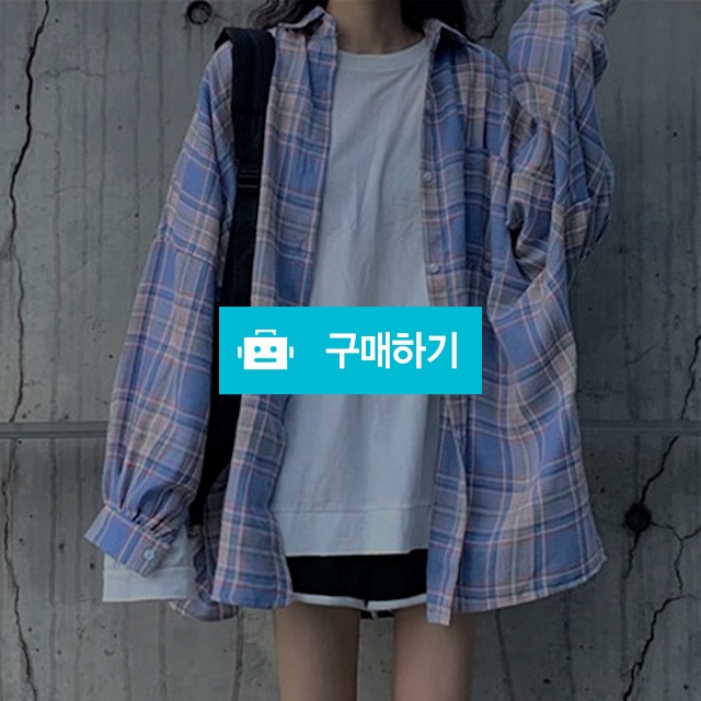 따스한 가을 오버핏 롱 체크셔츠 남방 / BEST 셀렉샵 / 디비디비 / 구매하기 / 특가할인