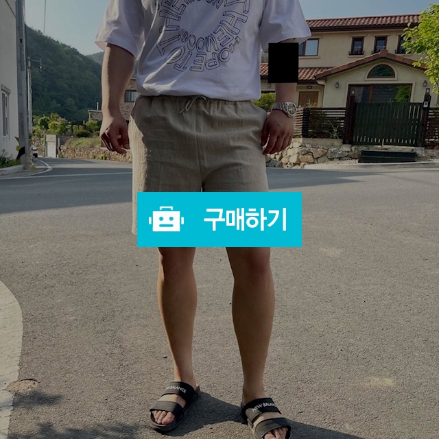 남녀공용 밴딩 린넨 숏팬츠 / 민클로즈 / 디비디비 / 구매하기 / 특가할인