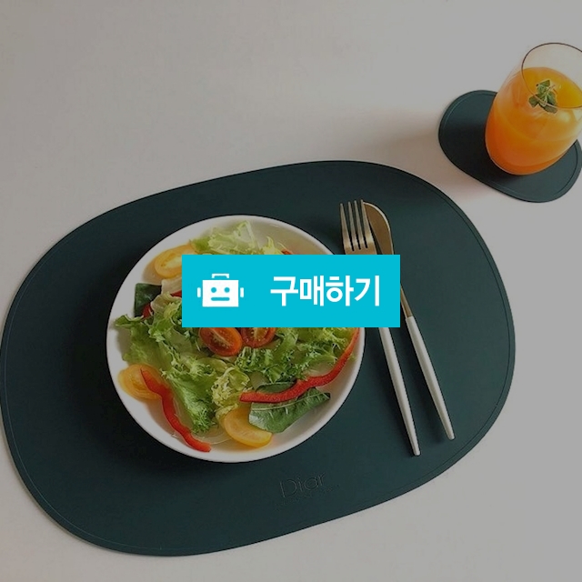 디아르 플래티넘 실리콘 방수 식탁매트 컵받침 세트 / 디아르 / 디비디비 / 구매하기 / 특가할인