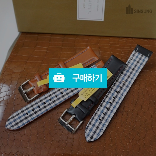 명품 가죽시계줄 가죽+패브릭밴드 갤럭시워치4 스마트워치 시계핀2개포함 20mm 22mm  / 럭키투데이님의 스토어 / 디비디비 / 구매하기 / 특가할인