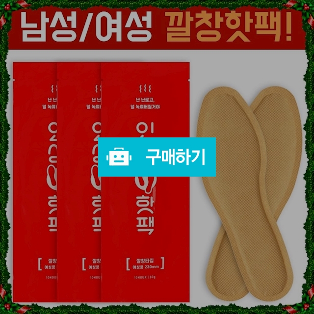 KC인증 장시간 오래가는 여자 여성용 발 발바닥 깔창 핫팩 발난로 핫패치 80g 10매 / 비바채님의 스토어 / 디비디비 / 구매하기 / 특가할인
