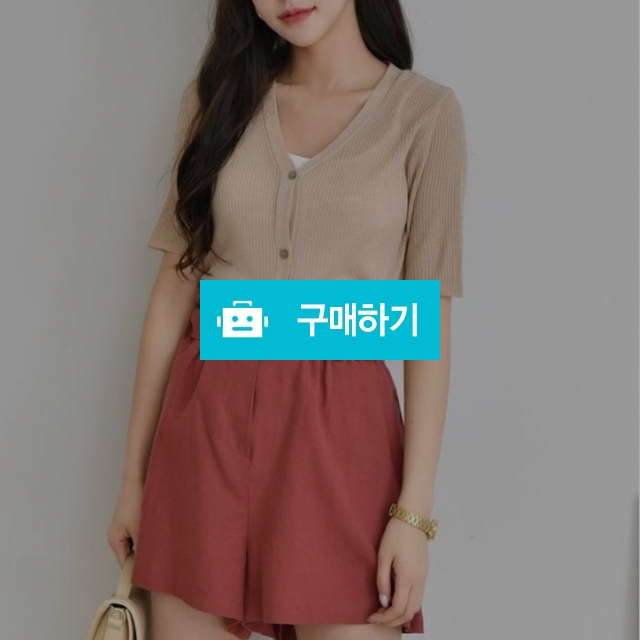 린넨 하이웨스트 밴딩 벨트 반바지 / 아담샵 / 디비디비 / 구매하기 / 특가할인