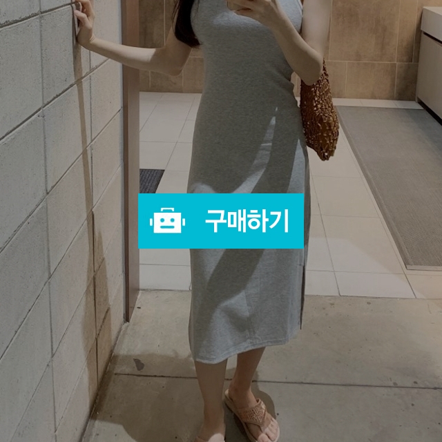라인 배색 면 롱원피스 / De Soir 드수아 / 디비디비 / 구매하기 / 특가할인
