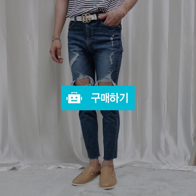 남자 데미지 연청 중청 워싱 크롭진 / 대단한놈님의 스토어 / 디비디비 / 구매하기 / 특가할인