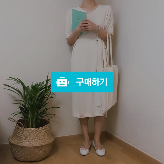 브이넥 허리끈 니트원피스 / aneuk아늑님의 스토어 / 디비디비 / 구매하기 / 특가할인