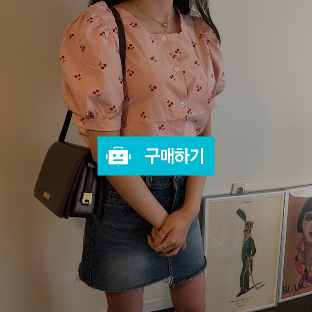 스퀘어넥 패턴 퍼프 블라우스 / to 25 / 디비디비 / 구매하기 / 특가할인