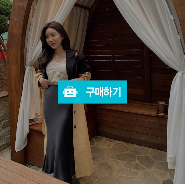 배색 바바리 롱 트렌치코트 / 비앙카님의 스토어 / 디비디비 / 구매하기 / 특가할인