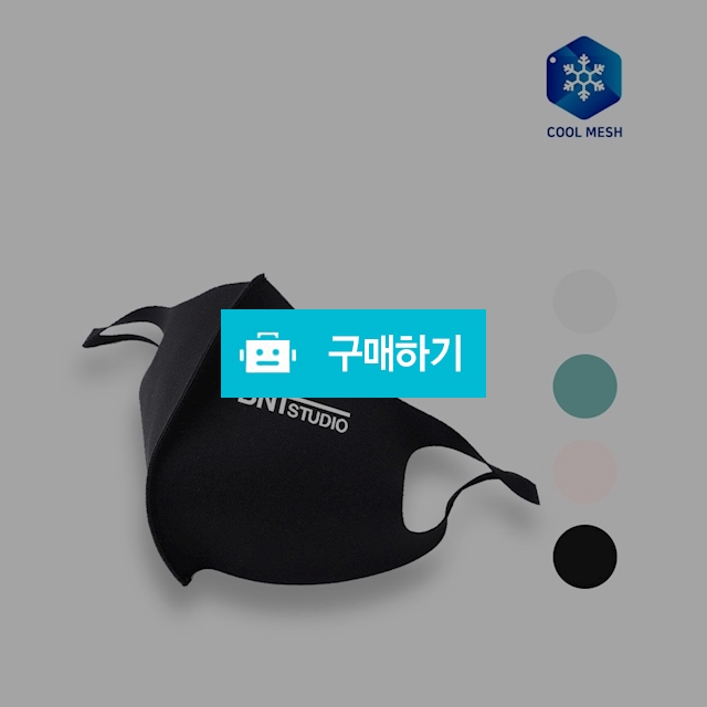 비엔티스튜디오 연예인 3D 아이스 쿨소재 패션마스크 (시온 블랙) / 비엔티스튜디오 / 디비디비 / 구매하기 / 특가할인