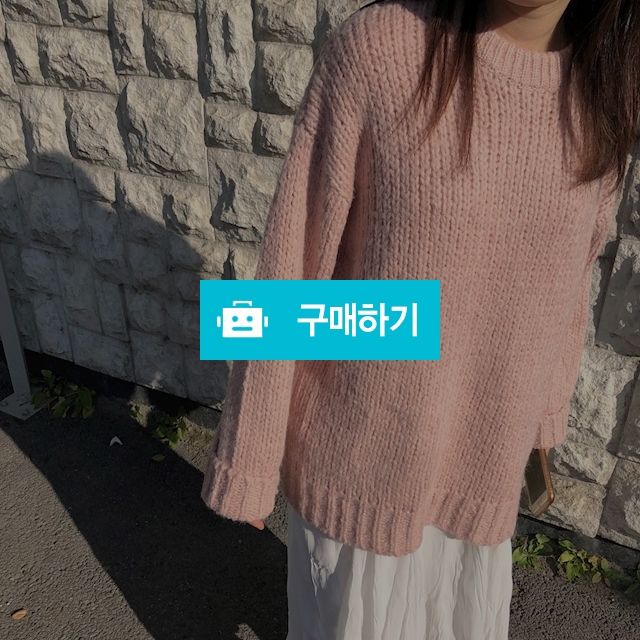 라운드 루즈핏 니트 / 플럼미 / 디비디비 / 구매하기 / 특가할인