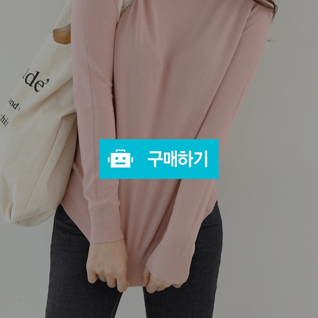 비스코스 기본 라운드넥 심플 니트 / 라니스타일 / 디비디비 / 구매하기 / 특가할인