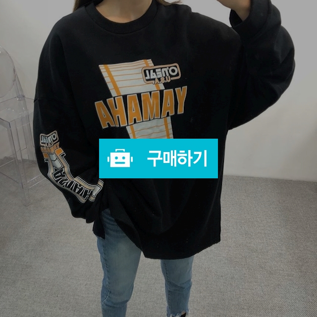 오버핏 프린팅 트임 롱 맨투맨 / 김체리님의 스토어 / 디비디비 / 구매하기 / 특가할인