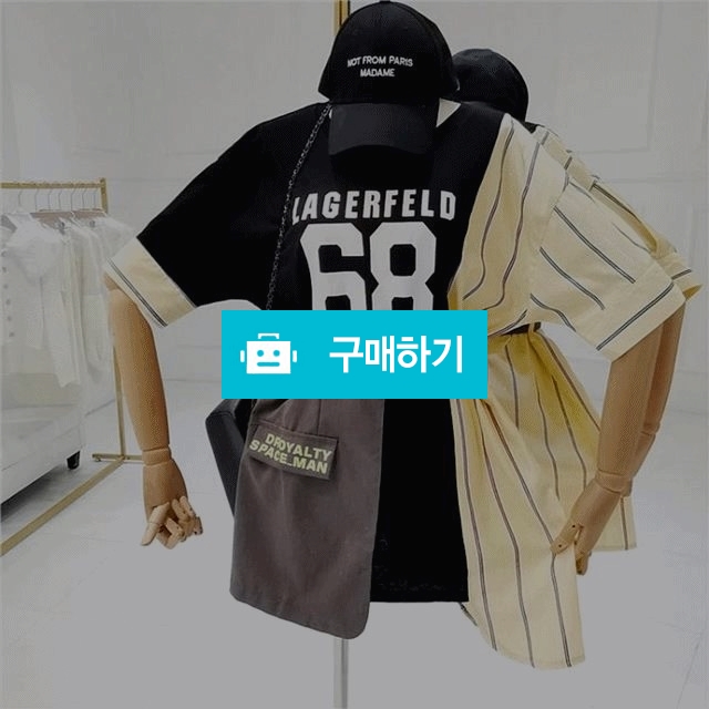 스트라이프 벨트 레이어드 티셔츠 / 모드페이지 / 디비디비 / 구매하기 / 특가할인