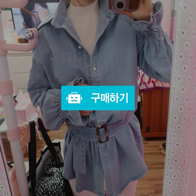 벨티드 루즈핏 퍼프 데님자켓 / 제이렌느님의 스토어 / 디비디비 / 구매하기 / 특가할인