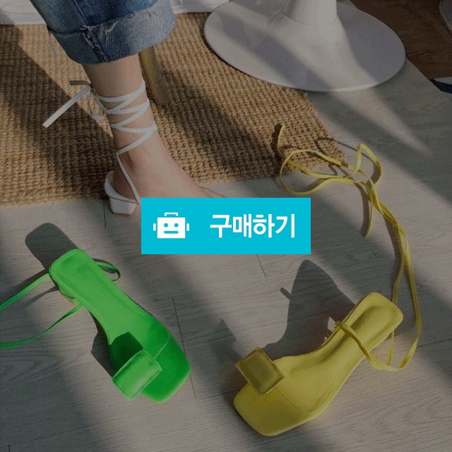 네온 스퀘어 발목 스트랩 샌들힐 / 모드페이지 / 디비디비 / 구매하기 / 특가할인