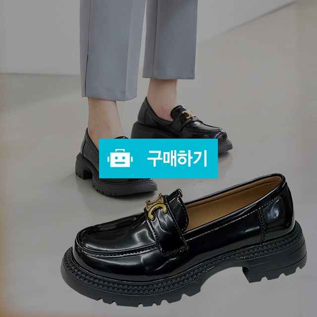 마리오탈라리코 통굽 금장장식 키높이 페니로퍼 5cm굽 여성키높이구두 에나멜구두 유광구두 / 마리오탈라리코님의 스토어 / 디비디비 / 구매하기 / 특가할인