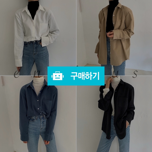 여성 루즈핏 피치 기모 남방 블라우스 (4Color) / 앤비어스 ENVIOUS / 디비디비 / 구매하기 / 특가할인