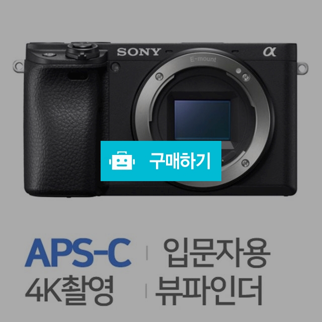 소니 알파 A6400 [렌즈미포함, 정품] / 주)도레미레온님의 스토어 / 디비디비 / 구매하기 / 특가할인