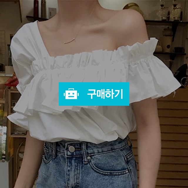 달콤프릴 언발블라우스 / 하루크라운 / 디비디비 / 구매하기 / 특가할인