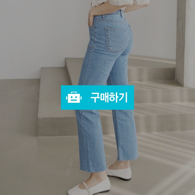 여자 여름 데님 일자 청바지 와이드 허리 밴딩 연청 / 도도해닷컴 / 디비디비 / 구매하기 / 특가할인