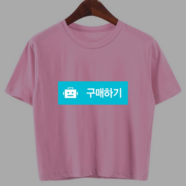 심플라운드크롭티-(연핑크) free size / 시크세크 / 디비디비 / 구매하기 / 특가할인