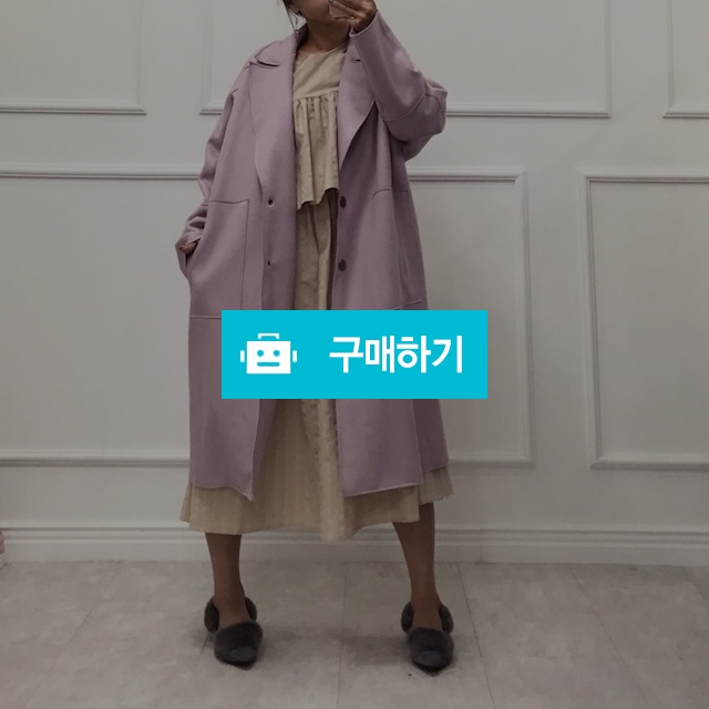 울 오버핏 롱 여성코트 / 유엘 / 디비디비 / 구매하기 / 특가할인