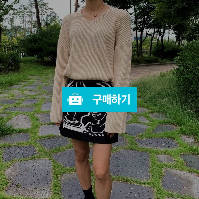 루즈핏 브이넥 베이직 하찌니트 / 룩룩님의 스토어 / 디비디비 / 구매하기 / 특가할인