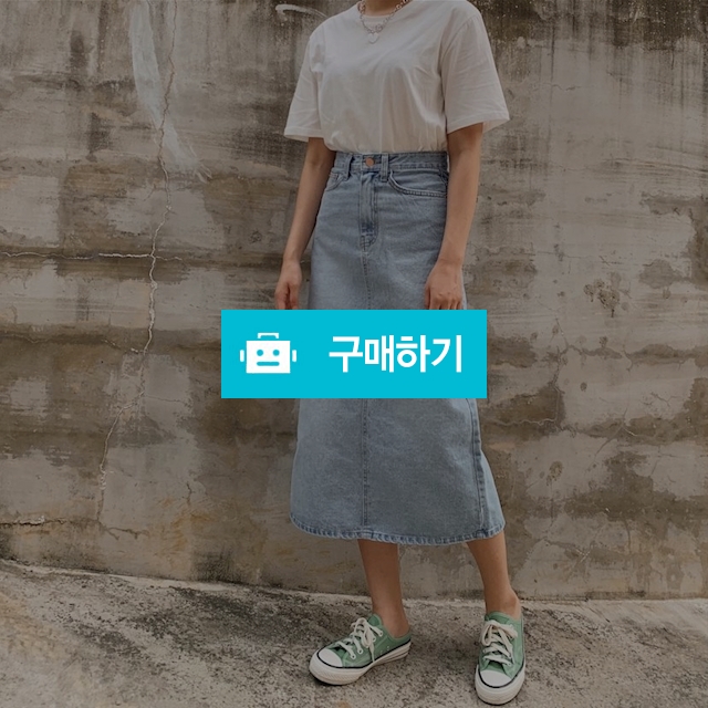 딋트임 연청 데님 롱스커트 / 아모 / 디비디비 / 구매하기 / 특가할인