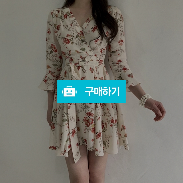 브이넥 플라워 랩원피스 / 럽엔 / 디비디비 / 구매하기 / 특가할인