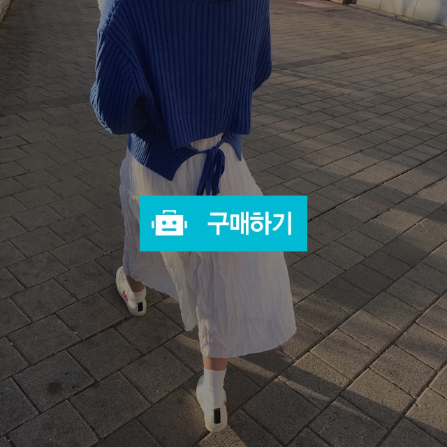 브이넥 뒤트임 리본 니트 / 블링데이지 / 디비디비 / 구매하기 / 특가할인