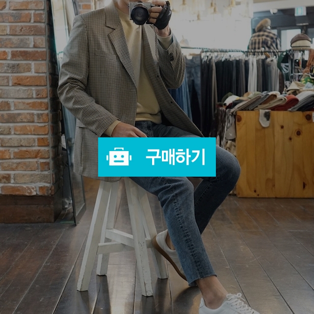 레트로 오버핏 체크 블레이저 자켓 / 센남님의 스토어 / 디비디비 / 구매하기 / 특가할인