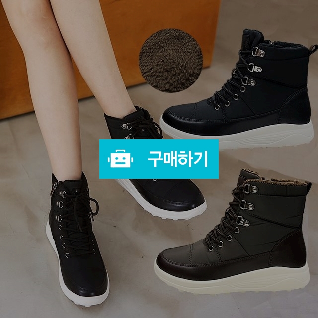 여성방한화 패딩신발 마리오탈라리코 하이탑 레더패치 털 지퍼 패딩스니커즈 4cm굽 여성털스니커즈 / 마리오탈라리코님의 스토어 / 디비디비 / 구매하기 / 특가할인