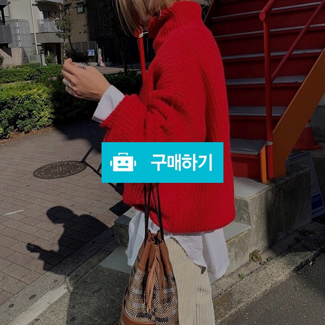 오버핏 터틀넥 비비드 니트 / 메이앤린 / 디비디비 / 구매하기 / 특가할인