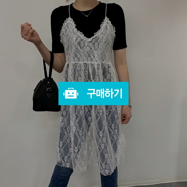 뷔스티에 시스루 레이어드 원피스 / 민클로즈 / 디비디비 / 구매하기 / 특가할인
