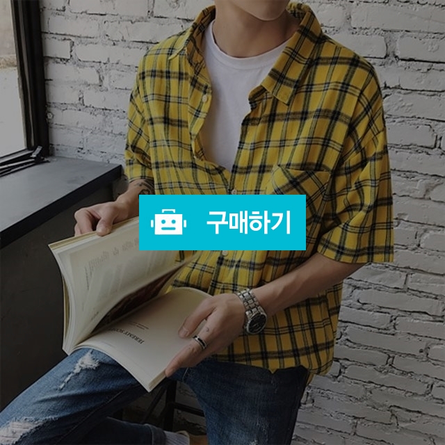 유얼마인 솔리드 체크 남방 / 유얼마인_맨 / 디비디비 / 구매하기 / 특가할인