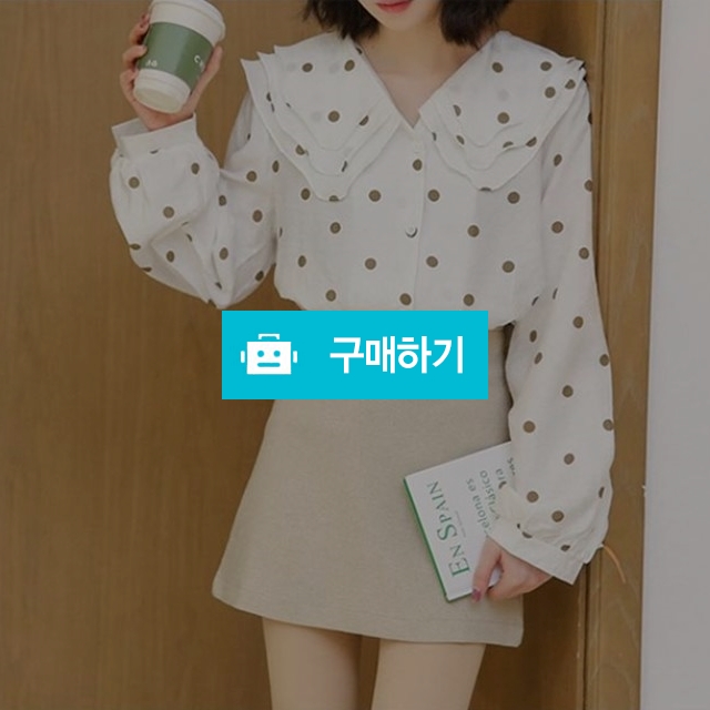 러플 도트 블라우스  / 진엘리야 / 디비디비 / 구매하기 / 특가할인