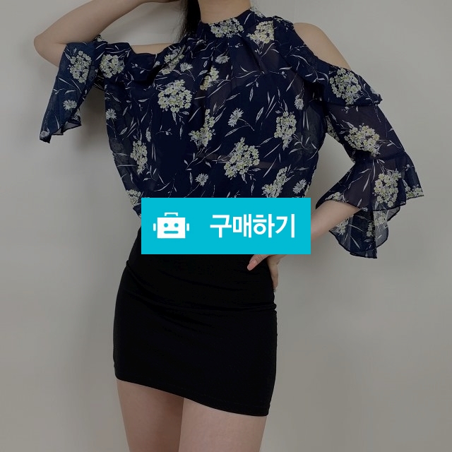 플라워 홀터넥 오프숄더 블라우스 / 순수야 / 디비디비 / 구매하기 / 특가할인