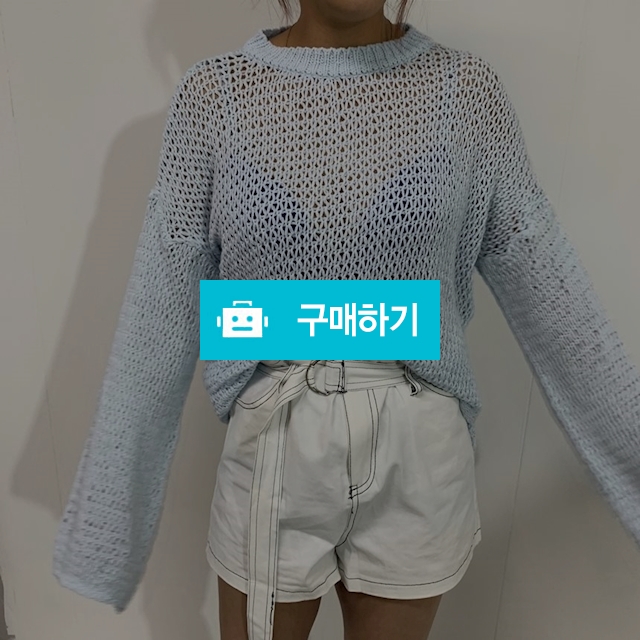 루즈핏 시스루 그물 니트 / 민클로즈 / 디비디비 / 구매하기 / 특가할인