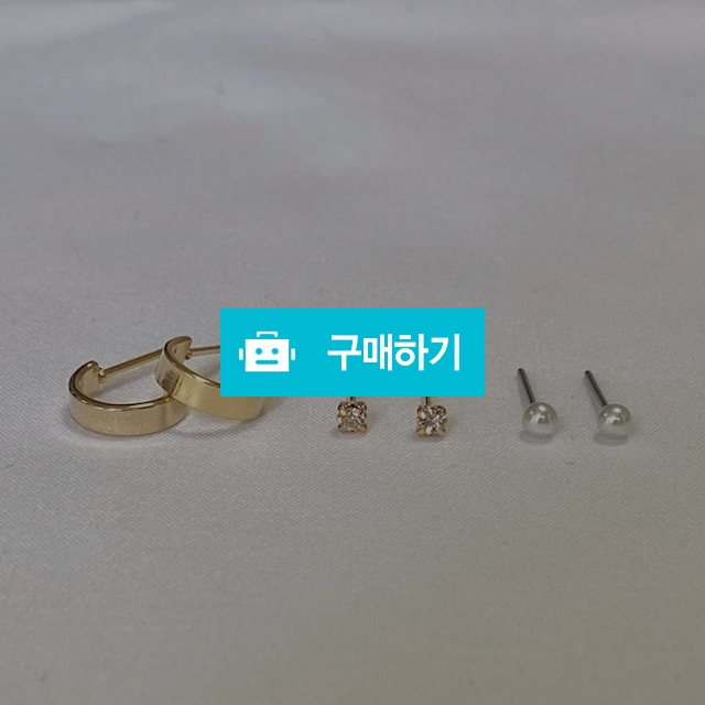 미니링큐빅진주귀걸이세트 / 얄라차 / 디비디비 / 구매하기 / 특가할인
