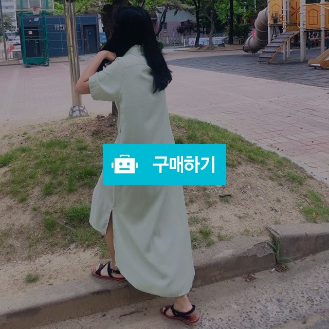 여름 루즈핏 반팔 셔츠 카라 롱 원피스 / 꼬르니숑님의 스토어 / 디비디비 / 구매하기 / 특가할인