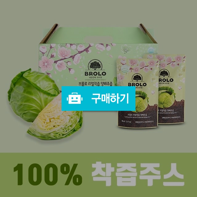 브롤로 저온착즙 양배추즙 임산부 사과양배추즙 20포 / 미스터박 / 디비디비 / 구매하기 / 특가할인