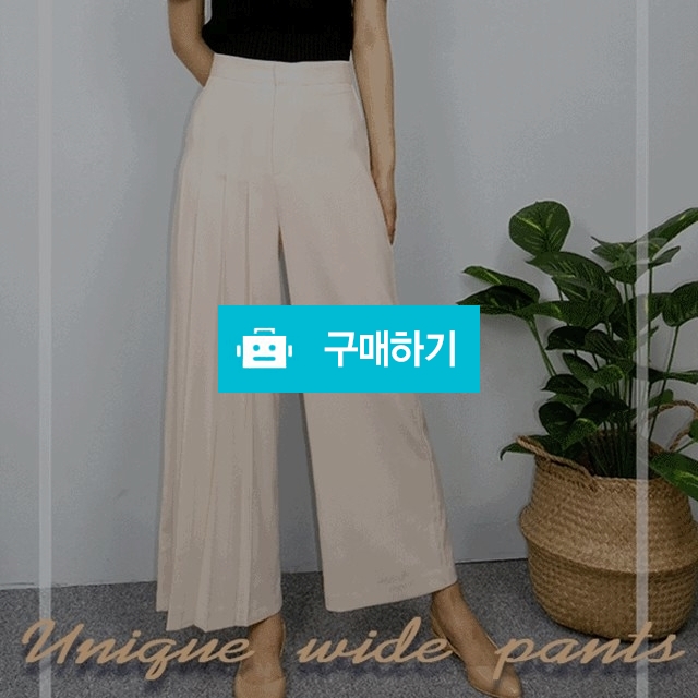 유니크 플리츠 와이드 스판 슬랙스 / ctrust님의 스토어 / 디비디비 / 구매하기 / 특가할인