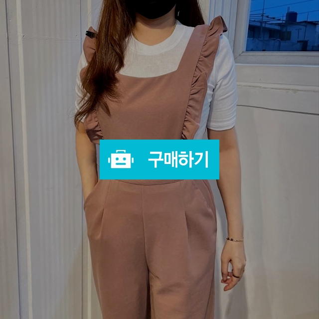 스퀘어넥 프릴 멜빵 밴딩 점프슈트  / 민클로즈 / 디비디비 / 구매하기 / 특가할인