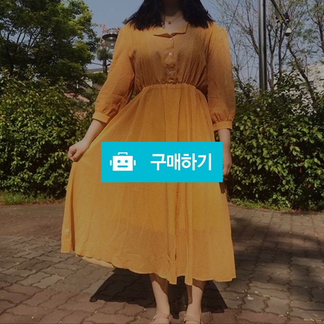 도트 스퀘어넥 쉬폰 롱 원피스 / 셀럽CELEB / 디비디비 / 구매하기 / 특가할인