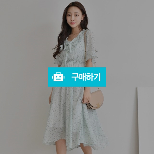 브이넥 셔링 플라워 프릴 원피스 / 겟잇미 / 디비디비 / 구매하기 / 특가할인